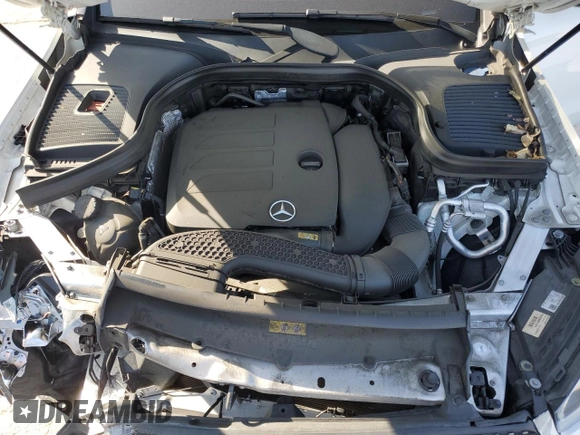 2020 Mercedes-Benz GLC 300 with VIN WDC0G8DB9LF737859, listed as a Copart auction lot 57615195 with 58,754 mi miles and Salvage title. Bid and sale history available at DreamBid. Image 12.