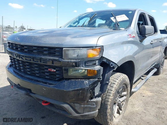 2019 Chevrolet Silverado 1500 Custom Trail Boss with VIN 1GCPYCEF8KZ348035, listed as a IAAI auction lot 41895464 with 1 mi miles. Bid and sale history available at carsss.com. Image 6.