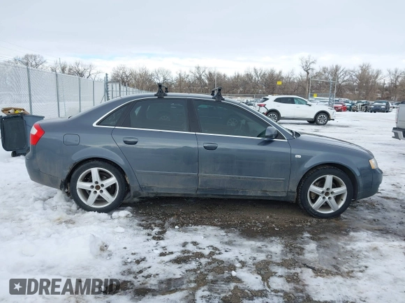 2003 Audi A4 3.0L with VIN WAULT68E73A150996, listed as a IAAI auction lot 41289003 with 119,657 mi miles. Bid and sale history available at carsss.com. Image 13.