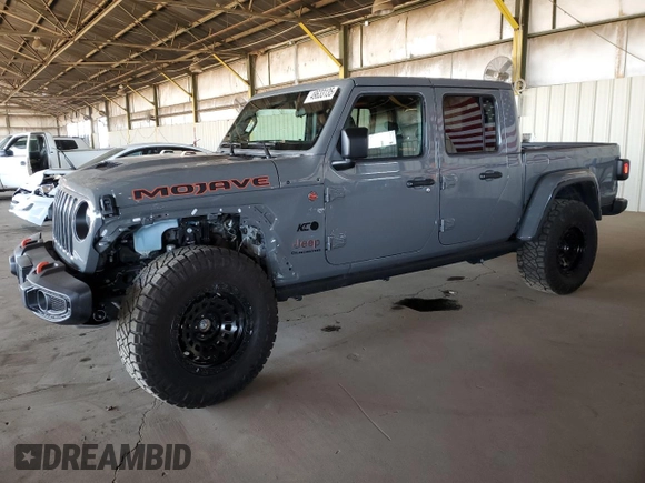 2021 Jeep Gladiator Mojave with VIN 1C6JJTEGXML578689, listed as a Copart auction lot 50563015 with 36,555 mi miles and Salvage Title. Bid and sale history available at DreamBid. Image 1.