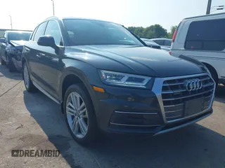 2018 Audi Q5 Premium Plus with VIN WA1BNAFYXJ2011827, listed as a IAAI auction lot 42573065 with 90,544 mi miles and . Bid and sale history available at DreamBid. Image 1.