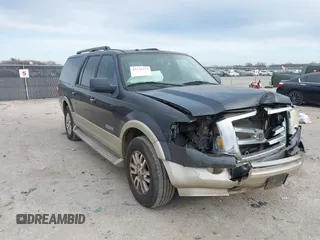 2007 Ford Expedition EL Eddie Bauer with VIN 1FMFK17507LA33077, listed as a IAAI auction lot 41273125 with 229,891 mi miles. Bid and sale history available at carsss.com. Image 1.