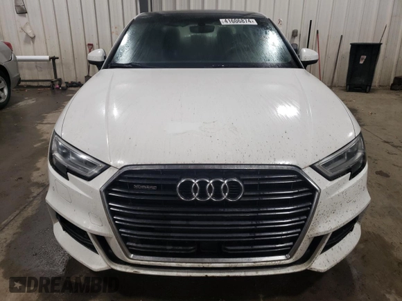 2018 Audi A3 Sedan Premium Plus with VIN WAUJ8GFF9J1069070, listed as a Copart auction lot 41606874 with 43,063 mi miles. Bid and sale history available at carsss.com. Image 5.