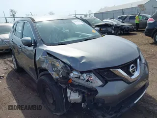 2016 Nissan Rogue S with VIN JN8AT2MV3GW143954, listed as a IAAI auction lot 42052350 with 95,793 mi miles. Bid and sale history available at carsss.com. Image 1.