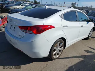 2012 Hyundai Elantra GLS with VIN 5NPDH4AE4CH148512, listed as a IAAI auction lot 41643341 with 59,549 mi miles. Bid and sale history available at carsss.com. Image 4.
