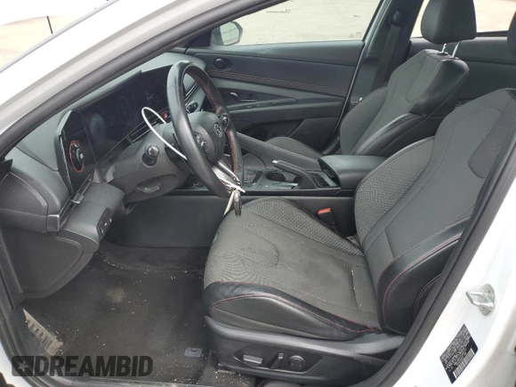 2023 Hyundai Elantra N Line z VIN KMHLR4AF2PU400167, wystawiony jako Copart lot #52502195 z przebiegiem 35 397 mil mil oraz Szkoda całkowita • Salvage title. Historia ofert i sprzedaży dostępna na DreamBid. Obrazek 7.