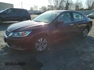 2015 Honda Accord Sedan LX with VIN 1HGCR2F3XFA161010, listed as a Copart auction lot 44374815 with 144,225 mi miles and Salvage Title. Bid and sale history available at carsss.com. Image 1.