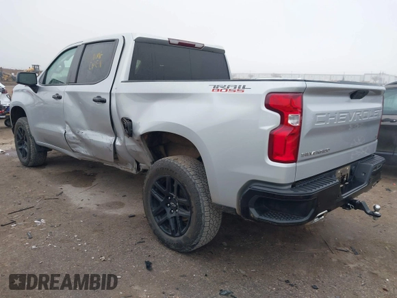 2022 Chevrolet Silverado 1500 LT Trail Boss with VIN 1GCPYFEL3NZ232477, listed as a IAAI auction lot 41493600 with 46,070 mi miles and . Bid and sale history available at DreamBid. Image 3.