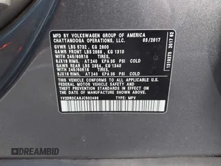 2018 Volkswagen Atlas SE with VIN 1V2DR2CA8JC502499, listed as a IAAI auction lot 41562852 with 142,362 mi miles and . Bid and sale history available at DreamBid. Image 9.