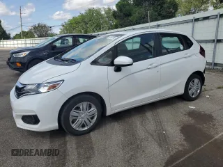 2019 Honda Fit LX with VIN 3HGGK5H48KM738272, listed as a Copart auction lot 61199795 with 44,464 mi miles and Salvage title. Bid and sale history available at DreamBid. Image 1.