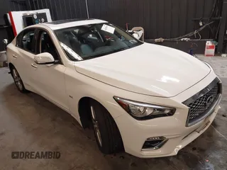 2019 Infiniti Q50 3.0t LUXE with VIN JN1EV7AR2KM558945, listed as a IAAI auction lot 40390349 with 37,000 mi miles. Bid and sale history available at carsss.com. Image 1.