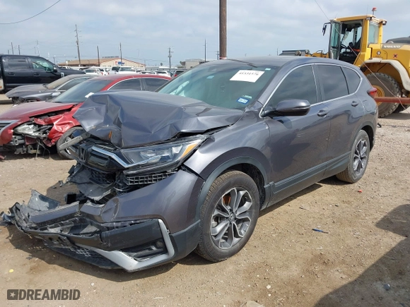 2021 Honda CR-V EX with VIN 2HKRW1H52MH423974, listed as a IAAI auction lot 41531576 with 89,438 mi miles. Bid and sale history available at carsss.com. Image 17.