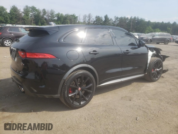 2020 Jaguar F-Pace SVR with VIN SADCZ2EE5LA647869, listed as a Copart auction lot 57671434 with 51,778 mi miles and Salvage Title. Bid and sale history available at DreamBid. Image 3.