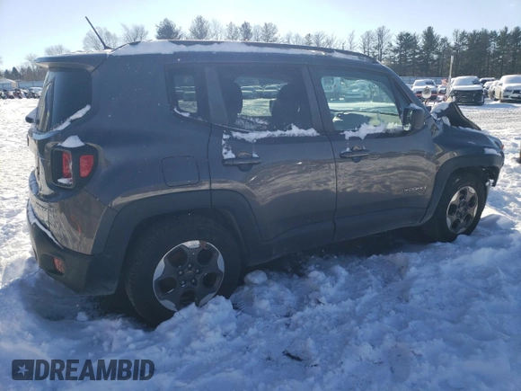 2017 Jeep Renegade Sport с VIN ZACCJAAB2HPF02174, выставлен на аукционе Copart как лот 41386555 с пробегом 160 503 миль миль и Списание • Salvage title. История ставок и продаж доступна на DreamBid. Изображение 3.