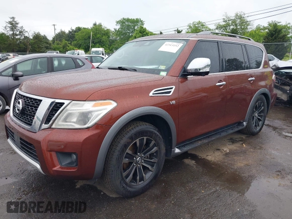 2018 Nissan Armada Platinum with VIN JN8AY2NE6J9731093, listed as a IAAI auction lot 42313252 with 125,617 mi miles and . Bid and sale history available at DreamBid. Image 17.