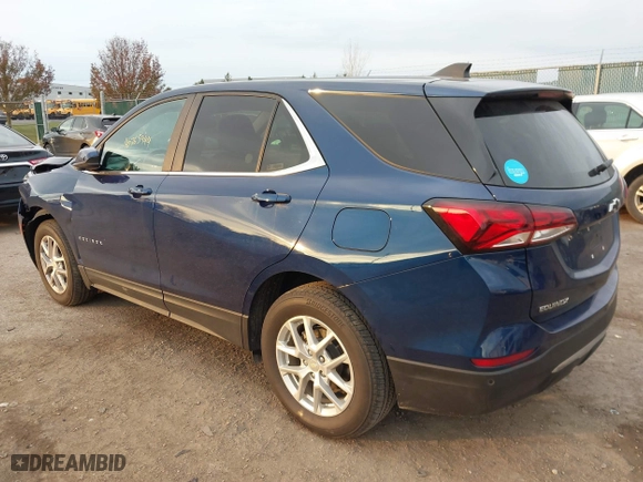 2022 Chevrolet Equinox LT with VIN 3GNAXUEVXNL231534, listed as a IAAI auction lot 40765944 with 22,403 mi miles. Bid and sale history available at carsss.com. Image 3.