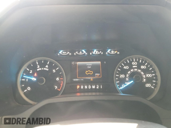 2015 Ford F-150 XLT with VIN 1FTEW1EP2FFC13389, listed as a Copart auction lot 53381205 with 185,801 mi miles and Salvage title. Bid and sale history available at DreamBid. Image 9.