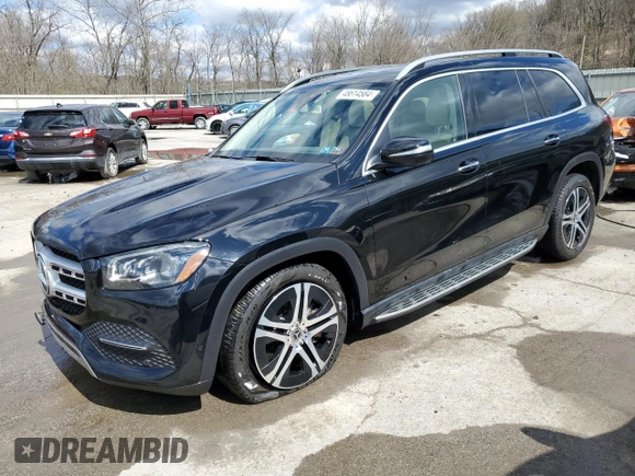 2020 Mercedes-Benz GLS 450 with VIN 4JGFF5KE1LA192120, listed as a Copart auction lot 48614584 with 51,035 mi miles and . Bid and sale history available at DreamBid. Image 1.