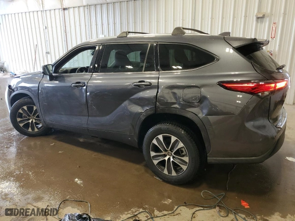 2020 Toyota Highlander XLE with VIN 5TDHZRAH2LS013609, listed as a Copart auction lot 84092874 with 53,601 mi miles and Salvage Title. Bid and sale history available at carsss.com. Image 2.