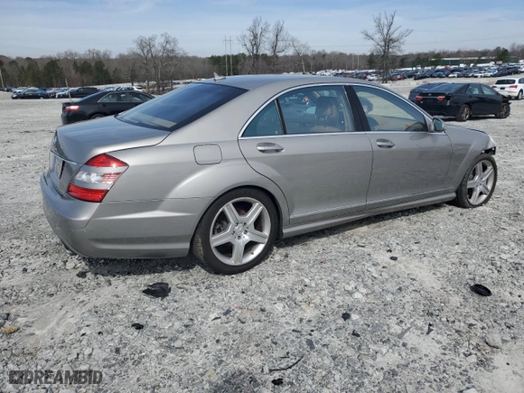 2009 Mercedes-Benz S-Class 5.5L V8 with VIN WDDNG71XX9A262756, listed as a Copart auction lot 44528295 with 80,649 mi miles and Salvage Title. Bid and sale history available at carsss.com. Image 3.