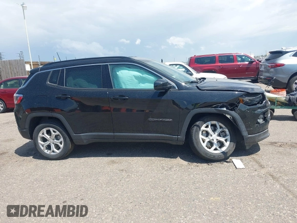 2024 Jeep Compass Latitude with VIN 3C4NJDBN4RT100797, listed as a IAAI auction lot 42572805 with 26,508 mi miles and . Bid and sale history available at DreamBid. Image 13.