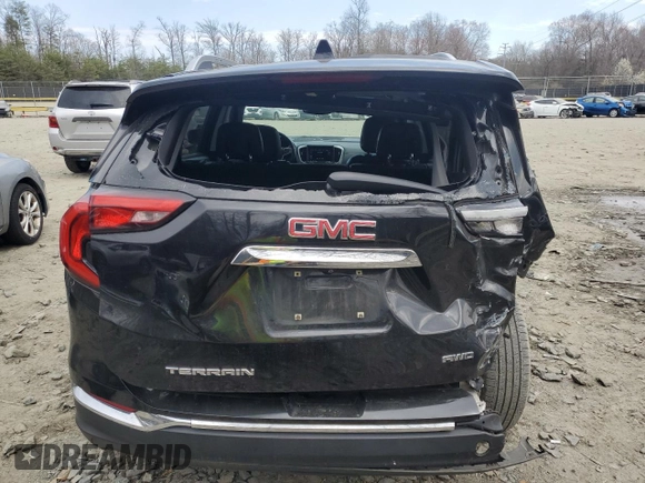 2019 GMC Terrain SLT with VIN 3GKALVEV8KL107546, listed as a Copart auction lot 51058485 with 99,866 mi miles and Salvage Title. Bid and sale history available at carsss.com. Image 6.