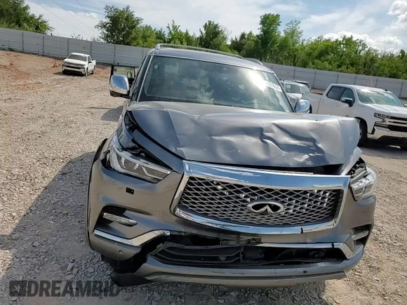 2021 Infiniti QX80 SENSORY with VIN JN8AZ2BC6M9475879, listed as a Copart auction lot 70437604 with 0 mi miles and Salvage Title. Bid and sale history available at carsss.com. Image 12.