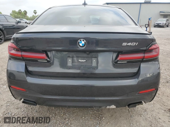 2023 BMW 5 Series 540i with VIN WBA53BJ04PCL88945, listed as a Copart auction lot 51529275 with Not provided miles and Salvage title. Bid and sale history available at DreamBid. Image 6.