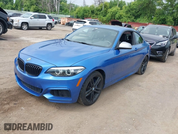 2018 BMW 2 Series M240i with VIN WBA2J5C55JVB27907, listed as a IAAI auction lot 42706522 with 39,097 mi miles and . Bid and sale history available at DreamBid. Image 2.