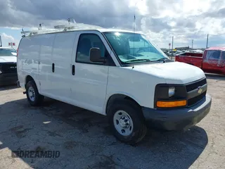 2015 Chevrolet Express Cargo with VIN 1GCWGFCG4F1137799, listed as a IAAI auction lot 42202517 with 26,148 mi miles and . Bid and sale history available at DreamBid. Image 1.
