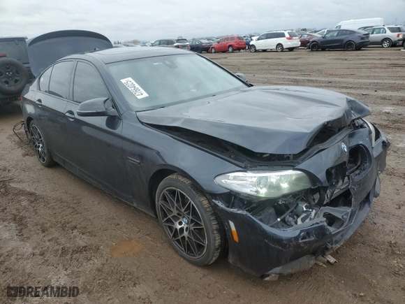 2015 BMW 5 Series 535i xDrive with VIN WBA5B3C58FD547363, listed as a Copart auction lot 47664025 with 122,546 mi miles and Salvage Title. Bid and sale history available at carsss.com. Image 4.