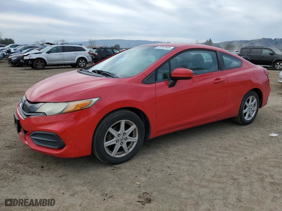 2015 Honda Civic Coupe LX with VIN 2HGFG3B57FH515454, listed as a Copart auction lot 45767935 with 151,402 mi miles and Salvage Title. Bid and sale history available at carsss.com. Image 1.