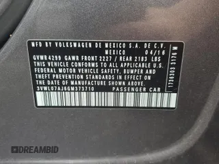 2016 Volkswagen Jetta SEL z VIN 3VWL07AJ6GM373710, wystawiony jako Copart lot #59258665 z przebiegiem 90 460 mil mil oraz Szkoda całkowita • Salvage title. Historia ofert i sprzedaży dostępna na DreamBid. Obrazek 13.