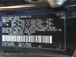 2012 Lexus RX 450h with VIN JTJBC1BA3C2433751, listed as a Copart auction lot 82713884 with 144,139 mi miles and Salvage Title. Bid and sale history available at DreamBid. Image 15.
