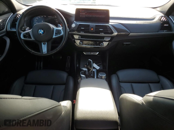 2021 BMW X4 M40i with VIN 5UX2V5C06M9E04443, listed as a Copart auction lot 72061194 with 71,637 mi miles and Salvage title. Bid and sale history available at DreamBid. Image 8.