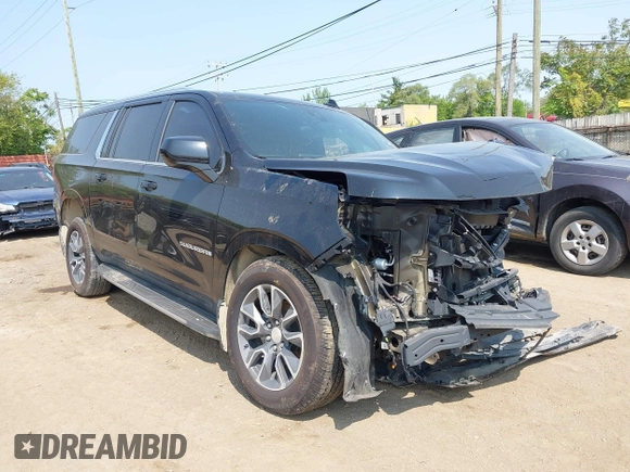 2021 Chevrolet Suburban LS z VIN 1GNSKBKD5MR303640, wystawiony jako IAAI lot #42359585 z przebiegiem Nie podano mil oraz . Historia ofert i sprzedaży dostępna na DreamBid. Obrazek 1.