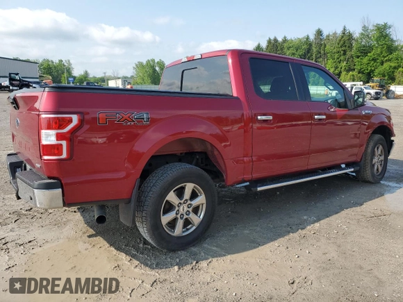 2018 Ford F-150 XL with VIN 1FTEW1EG6JFA90964, listed as a Copart auction lot 59808695 with 144,626 mi miles and Salvage title. Bid and sale history available at DreamBid. Image 3.