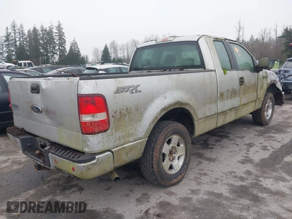 2005 Ford F-150 STX with VIN 1FTRX14W55FB01059, listed as a IAAI auction lot 41278921 with 183,193 mi miles. Bid and sale history available at carsss.com. Image 4.