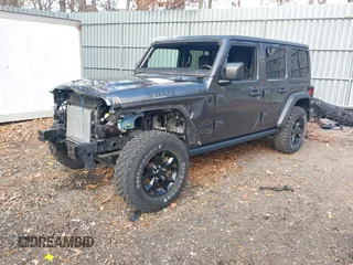 2021 Jeep Wrangler Unlimited Sport S with VIN 1C4HJXDN4MW518307, listed as a IAAI auction lot 41222996 with 39,499 mi miles and . Bid and sale history available at DreamBid. Image 17.