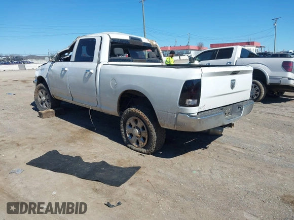 2010 Dodge Ram 2500 SLT with VIN 3D7UT2CL2AG169191, listed as a IAAI auction lot 41689038 with 198,027 mi miles. Bid and sale history available at carsss.com. Image 3.