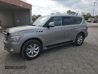 2013 Infiniti QX56 with VIN JN8AZ2NE4D9041702, listed as a Copart auction lot 73759374 with 127,514 mi miles and Salvage Title. Bid and sale history available at carsss.com. Image 1.