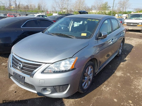 2013 Nissan Sentra SV with VIN 3N1AB7AP5DL693713, listed as a IAAI auction lot 42078628 with 116,484 mi miles. Bid and sale history available at carsss.com. Image 2.