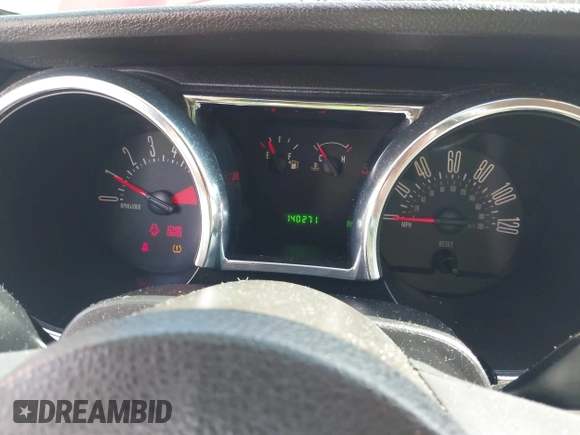 2008 Ford Mustang Deluxe with VIN 1ZVHT80N185150814, listed as a IAAI auction lot 42216084 with 140,271 mi miles and . Bid and sale history available at DreamBid. Image 7.