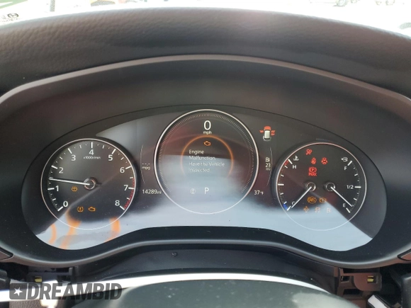 2024 Mazda CX-50 S Premium Plus with VIN 7MMVABEM6RN174486, listed as a Copart auction lot 42339415 with 14,289 mi miles and Salvage Title. Bid and sale history available at DreamBid. Image 9.