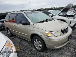 2000 Mazda MPV DX with VIN JM3LW28G0Y0109070, listed as a Copart auction lot 74203814 with Not Provided miles and Salvage Title. Bid and sale history available at carsss.com. Image 4.