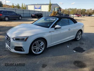 2019 Audi A5 Cabriolet Premium Plus z VIN WAUYNGF59KN009301, wystawiony jako Copart lot #85700394 z przebiegiem 20 761 mil mil oraz Szkoda całkowita • Salvage title. Historia ofert i sprzedaży dostępna na DreamBid. Obrazek 1.