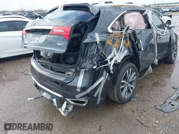 2019 Acura MDX Advance z VIN 5J8YD3H85KL002610, wystawiony jako IAAI lot #41719527 z przebiegiem Nie podano mil oraz . Historia ofert i sprzedaży dostępna na DreamBid. Obrazek 4.