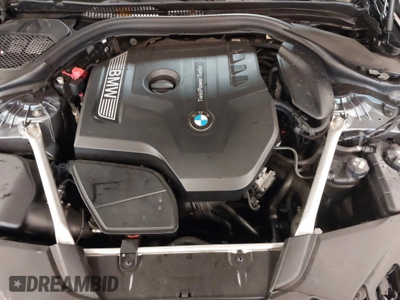 2019 BMW 5 Series 530i xDrive with VIN WBAJA7C54KG911943, listed as a IAAI auction lot 41708165 with 92,948 mi miles. Bid and sale history available at carsss.com. Image 10.