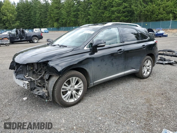2011 Lexus RX 450h with VIN JTJBC1BA5B2040901, listed as a Copart auction lot 61205235 with 120,740 mi miles and Salvage title. Bid and sale history available at DreamBid. Image 1.