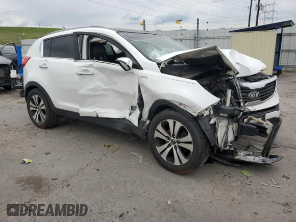2013 Kia Sportage EX with VIN KNDPCCA29D7539463, listed as a Copart auction lot 58605095 with 143,533 mi miles and Salvage title. Bid and sale history available at DreamBid. Image 4.
